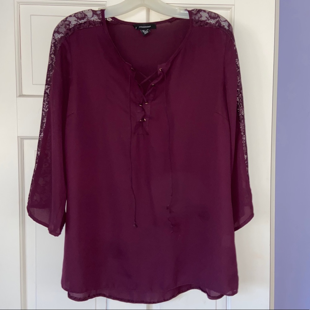 Dark purple quarter sleeve